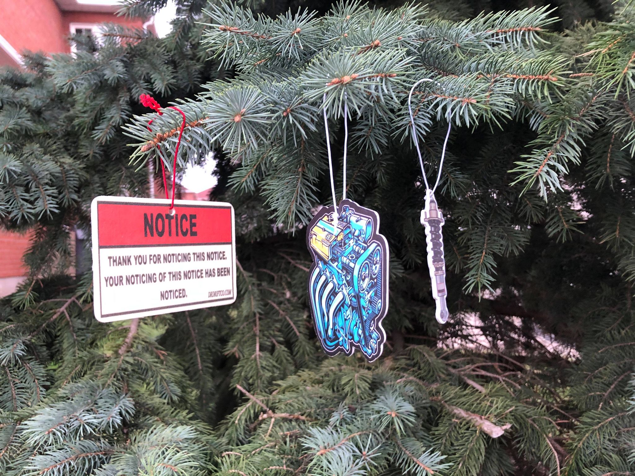 Funny 'NOTICE' Air freshener | RESTOCKED - Mix and Match your air fresheners!